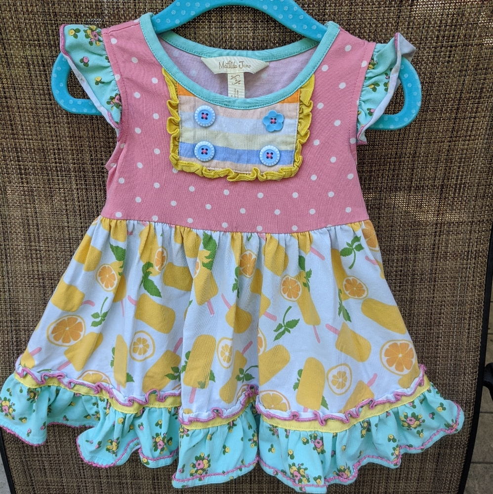 Orange Popsicle Ruffle Tank